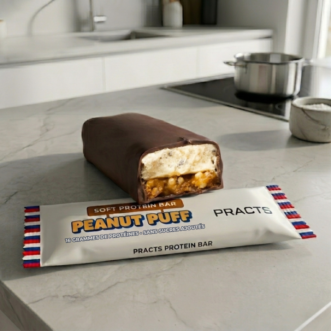 PRACTS Peanut Puff Protein Bars-FR