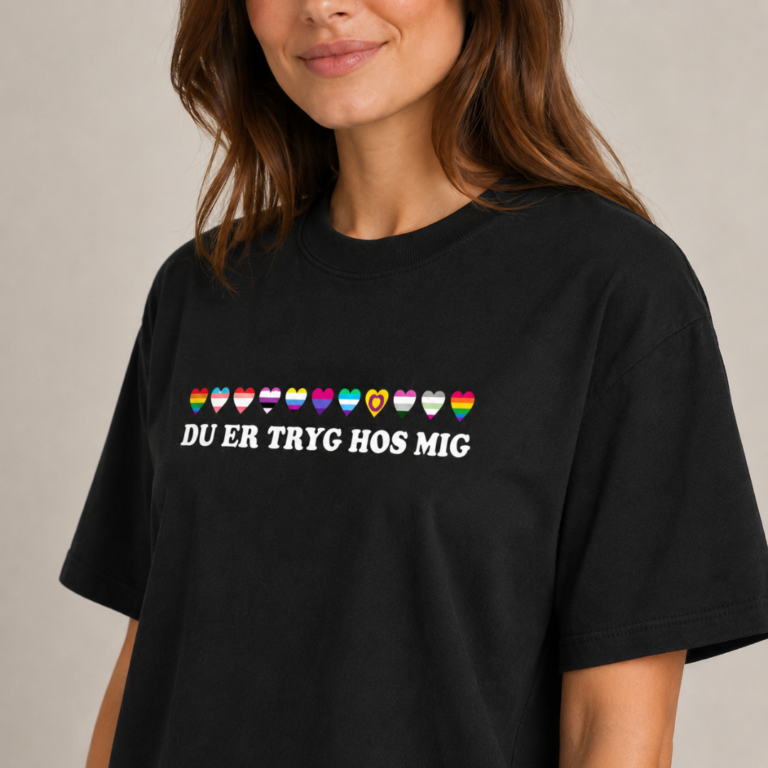 PRACTS Ligestilling, Menneskerettigheder & Du er Tryg Hos Mig T-shirt